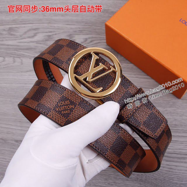 LV爆款男士皮帶 路易威登經典自動平滑款腰帶  jjp2207